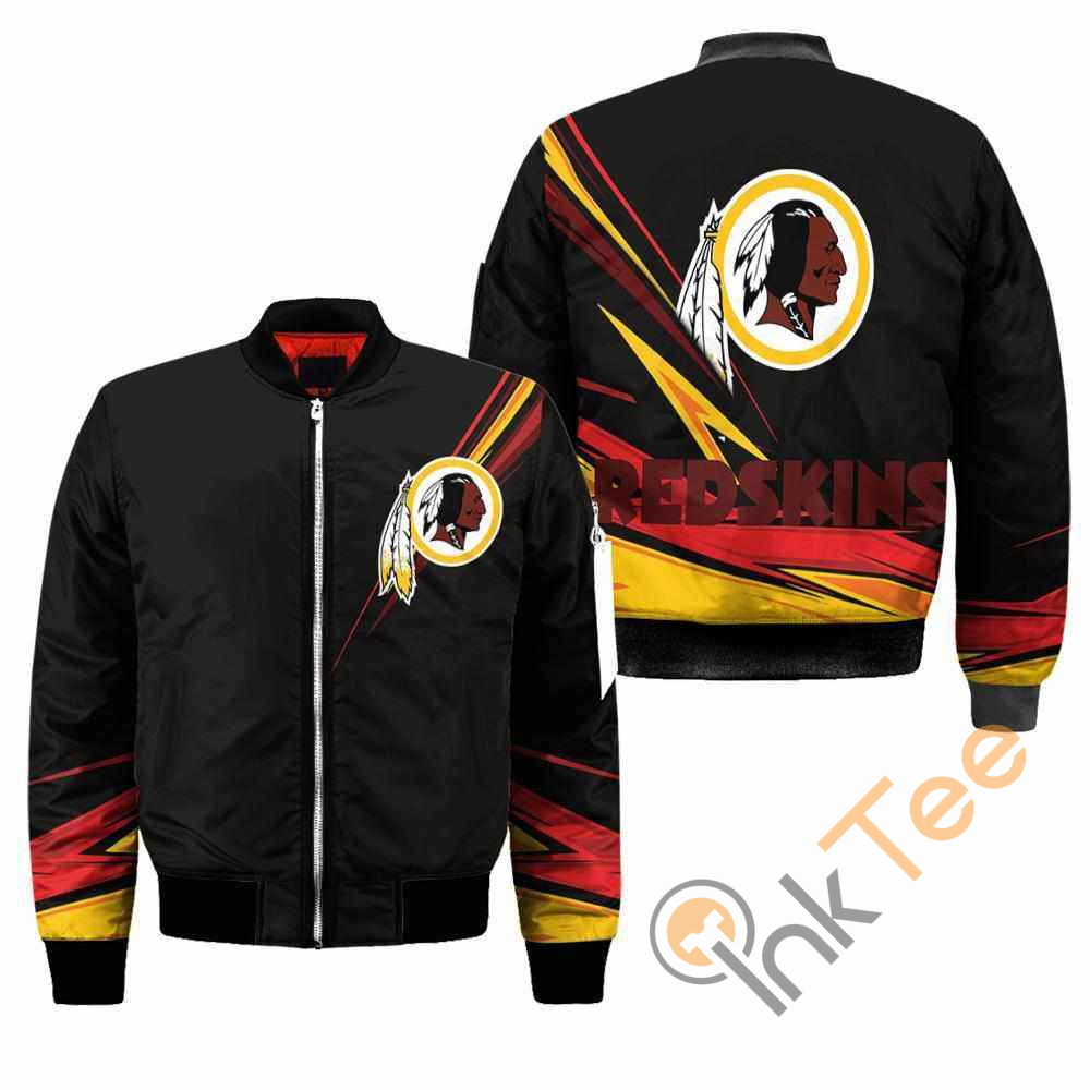 Washington Redskins NFL Black Apparel Best Christmas Gift For Fans Bomber Jacket 3 Washington Redskins NFL Black Apparel Best Christmas Gift For Fans Bomber Jacket