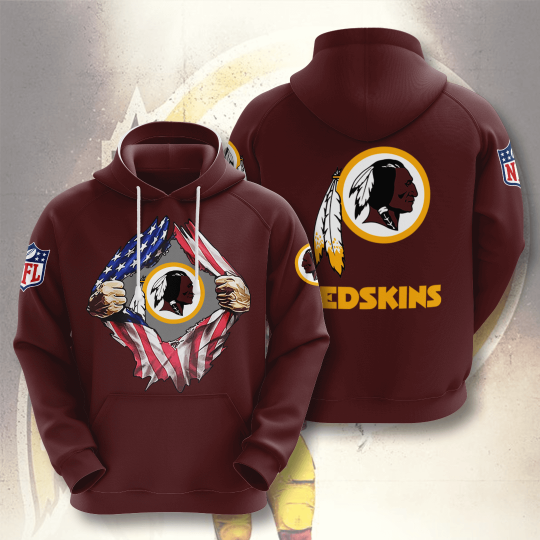 Washington Redskins Custom Hoodie 3D