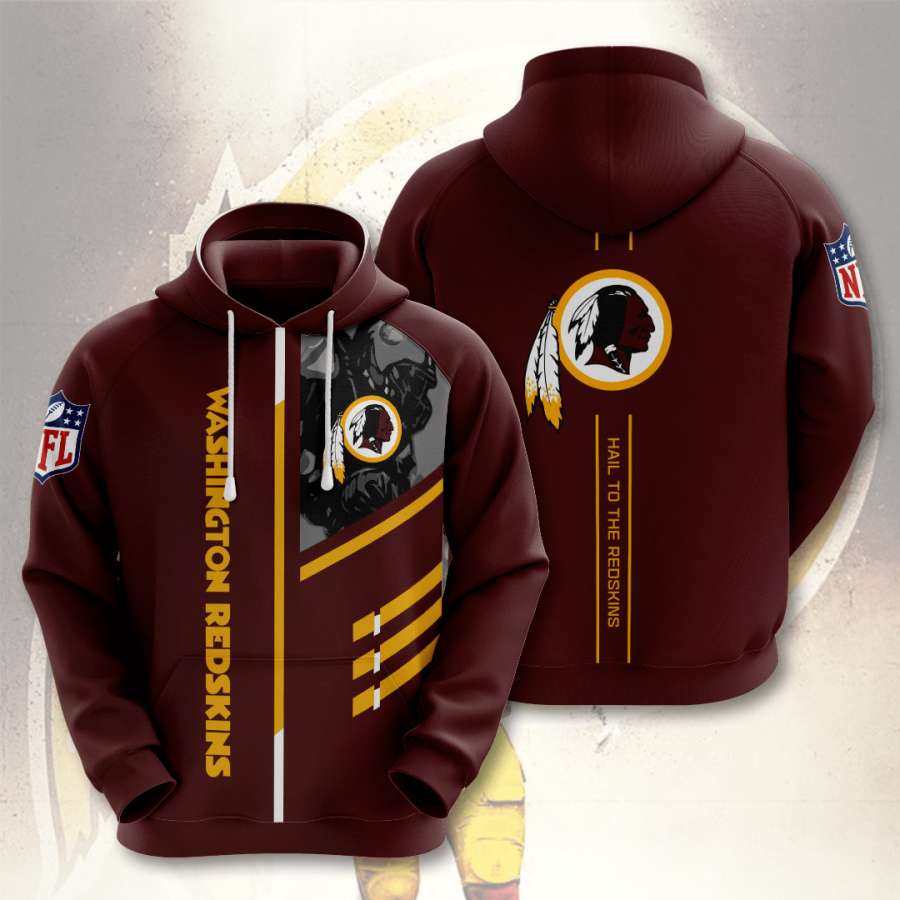 Washington Redskins Custom Hoodie 3D 3 Washington Redskins Custom Hoodie 3D