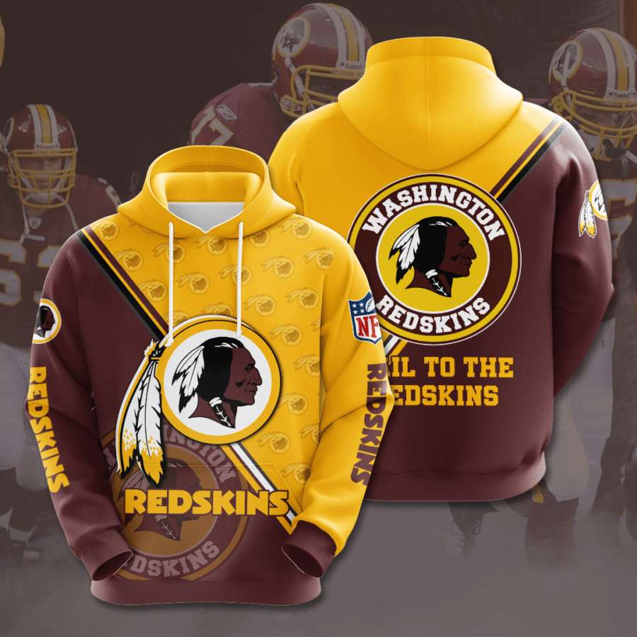 Washington Redskins Custom Hoodie 3D 9 Washington Redskins Custom Hoodie 3D