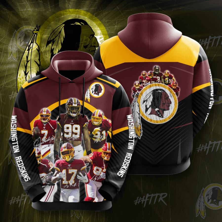 Washington Redskins Custom Hoodie 3D
