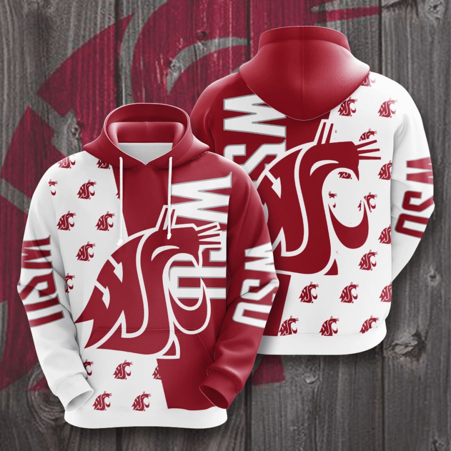 Washington State Cougars Custom Hoodie 3D 2 Washington State Cougars Custom Hoodie 3D
