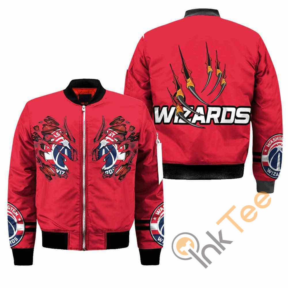 Washington Wizards NBA Claws Apparel Best Christmas Gift For Fans Bomber Jacket