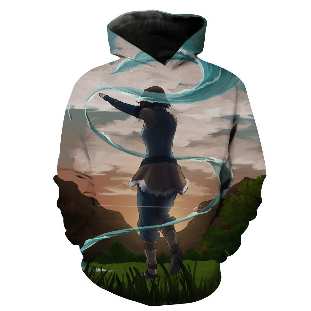Water Bending Avatar The Last Airbender Water Bending Hoodie 3D