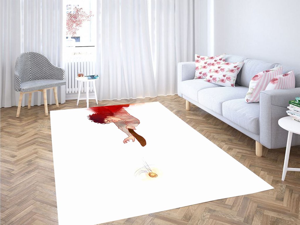 Water Color Harry Potter Living Room Modern Carpet Rug