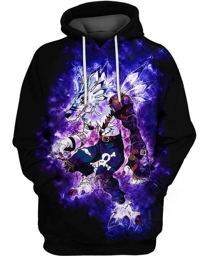 Weregarurumon Hoodie 3D