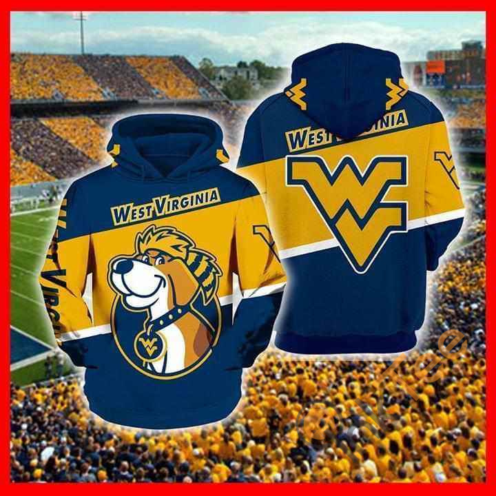 West Virginia Mountaineers Mascot Hoodie 3d 11 West Virginia Mountaineers Mascot Hoodie 3d
