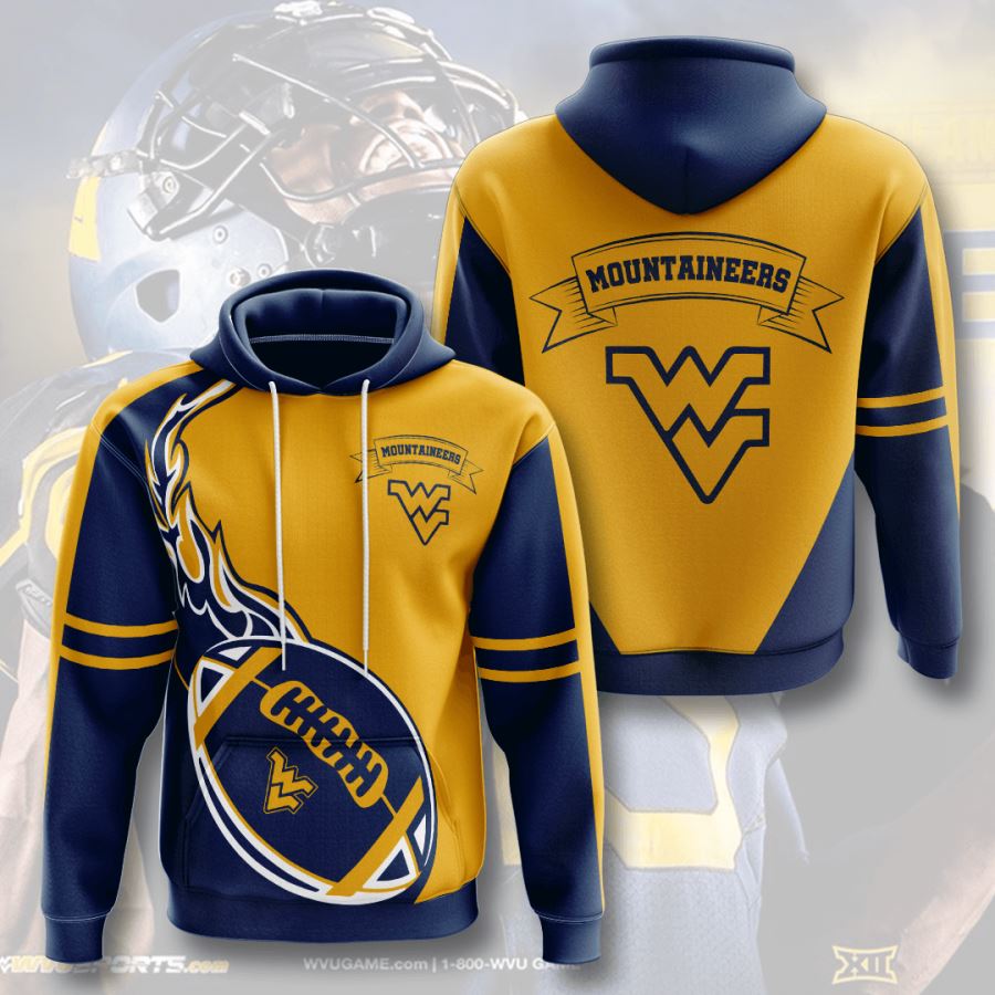 West Virginia Mountaineers Custom Hoodie 3D 6 West Virginia Mountaineers Custom Hoodie 3D