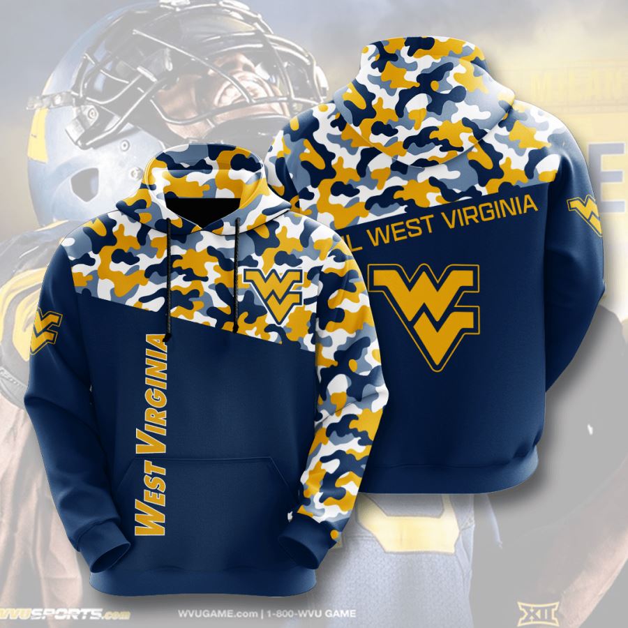 West Virginia Mountaineers Custom Hoodie 3D 2 West Virginia Mountaineers Custom Hoodie 3D