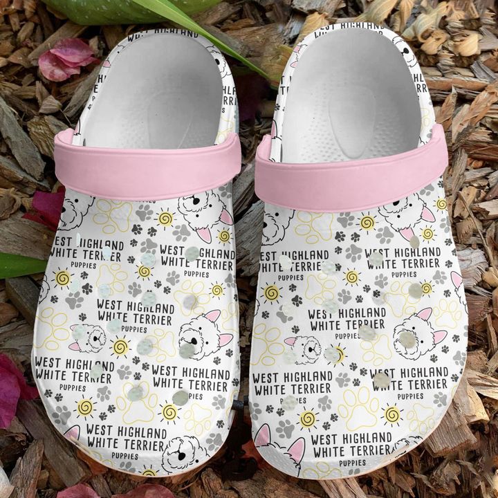 Westie Puppies Crocs Clog Shoes