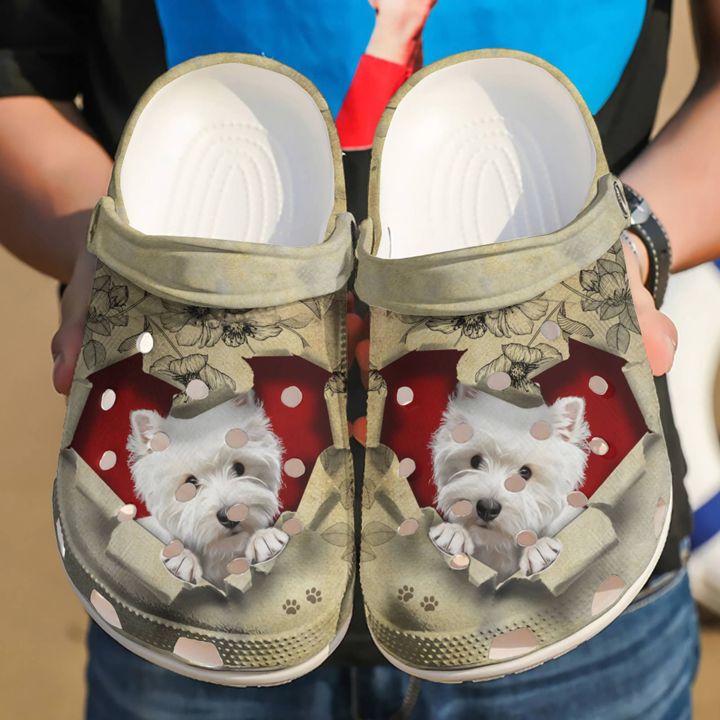 Westie They Steal My Heart Crocs Clog Shoes