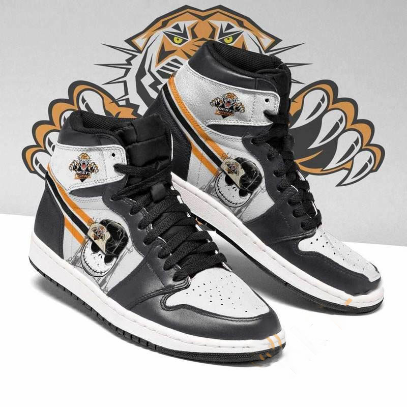 Wests Tigers Nrl Football Jack Skellington Custom Air Jordan Shoes