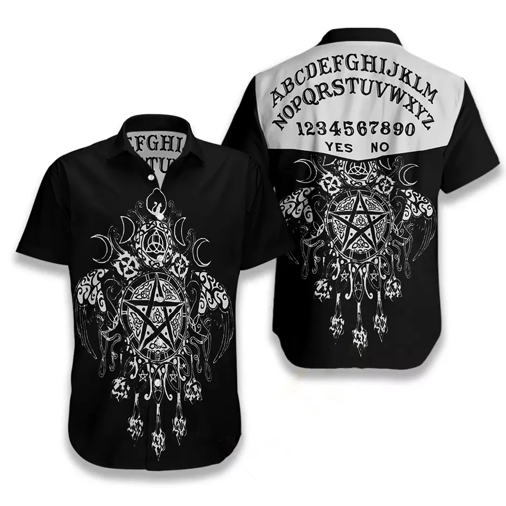 Wicca Pentagram Hawaiian shirts 2 Wicca Pentagram Hawaiian shirts