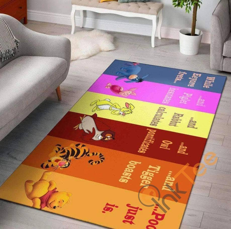 Winnie The Pooh Disney Tiger & Pals Christmas Gift For Lover Rug 3 Winnie The Pooh Disney Tiger & Pals Christmas Gift For Lover Rug