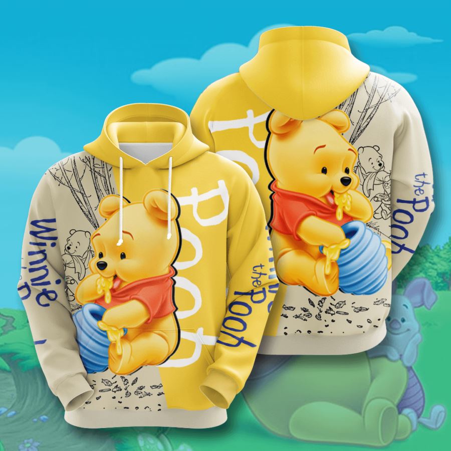 Winnie The Pooh Custom Hoodie 3D 10 Winnie The Pooh Custom Hoodie 3D