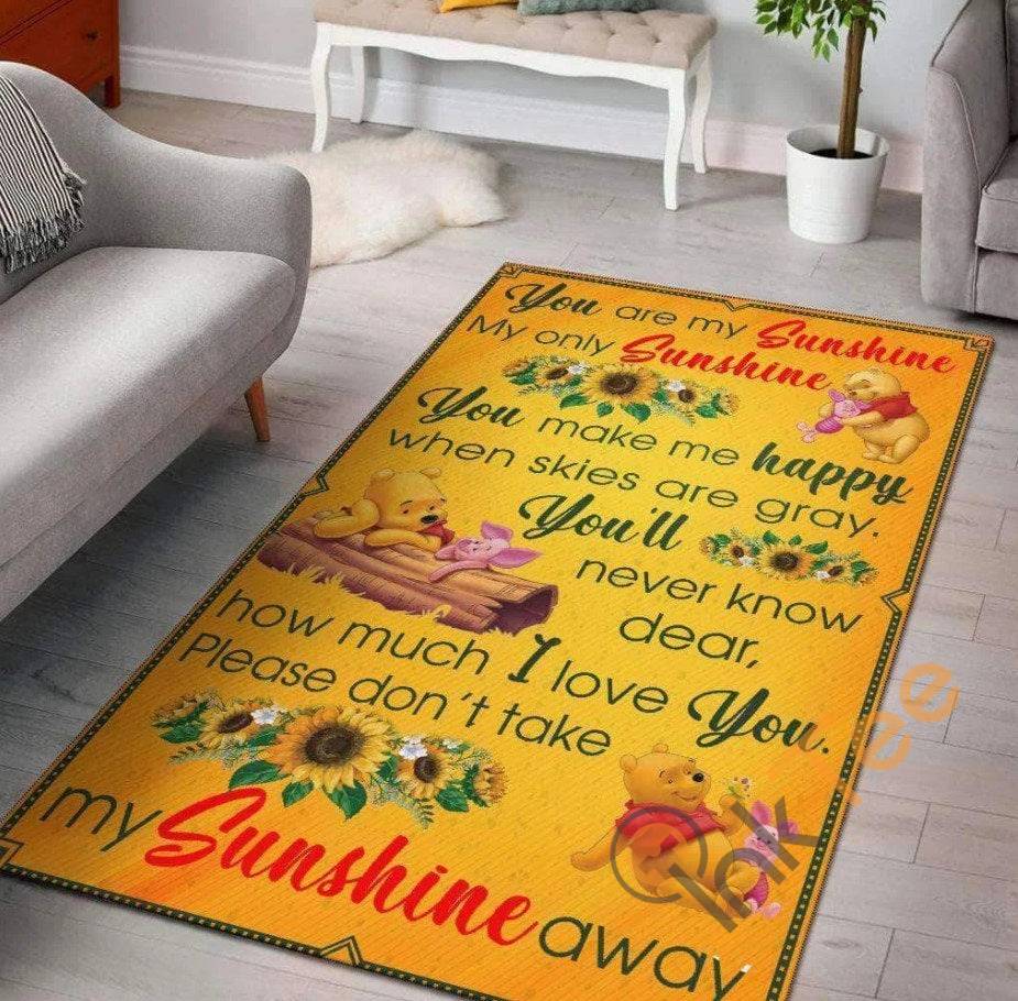 Winnie The Pooh You Are My Sunshine Winnie-the-pooh Disney Gift For Lover Rug 5 Winnie The Pooh You Are My Sunshine Winnie-the-pooh Disney Gift For Lover Rug