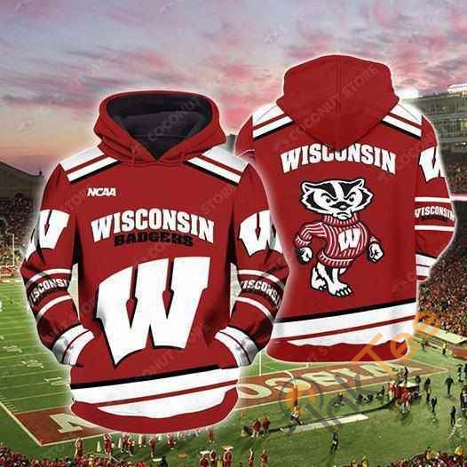 Wisconsin Badgers Ncaa Mascot Hoodie 3d 2 Wisconsin Badgers Ncaa Mascot Hoodie 3d