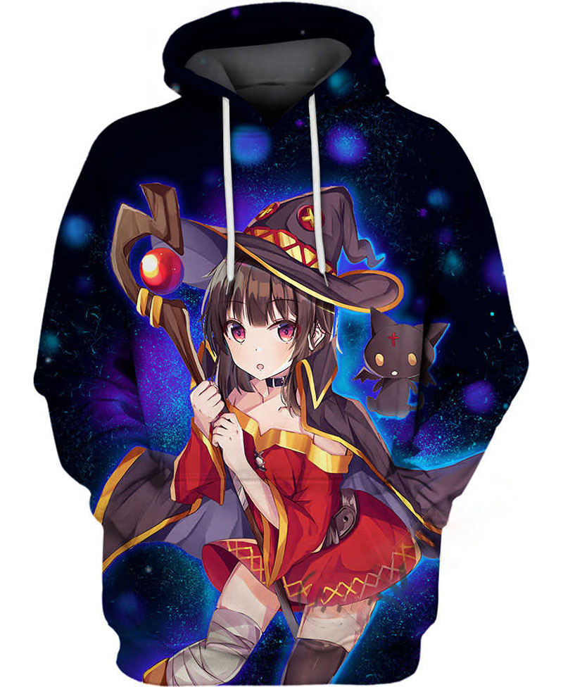 Witch Megumin Hoodie 3D 5 Witch Megumin Hoodie 3D