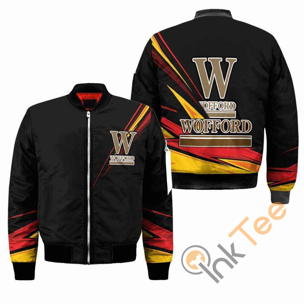 Wofford Monogram NCAA Black Apparel Best Christmas Gift For Fans Bomber Jacket