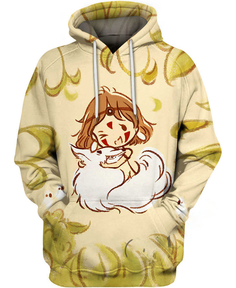 Wolf Girl Chibi Hoodie 3D