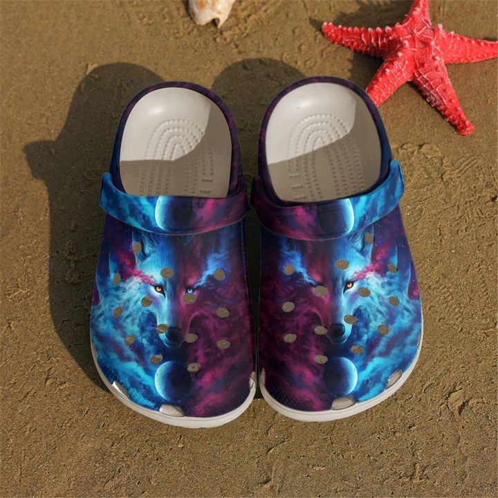 Wolf Keeper Of The Universe Crocs Clog Shoes