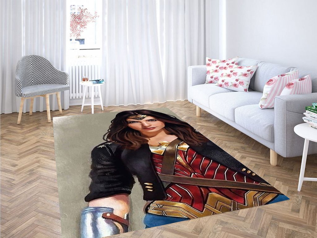 Womder Woman Art Living Room Modern Carpet Rug 1 Womder Woman Art Living Room Modern Carpet Rug