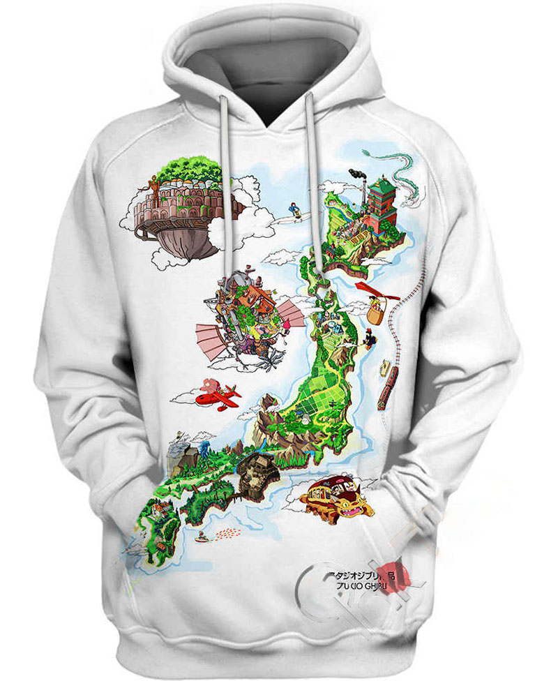 Wonderland Studio Ghibli Map Hoodie 3D 9 Wonderland Studio Ghibli Map Hoodie 3D