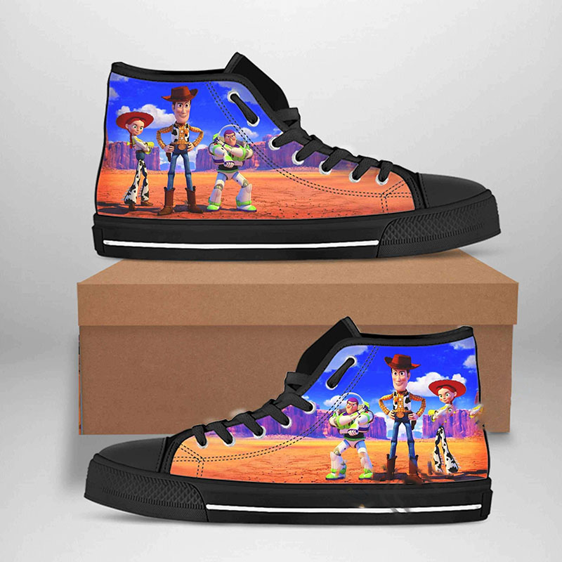 Woody Best Movie Character High Top Shoes