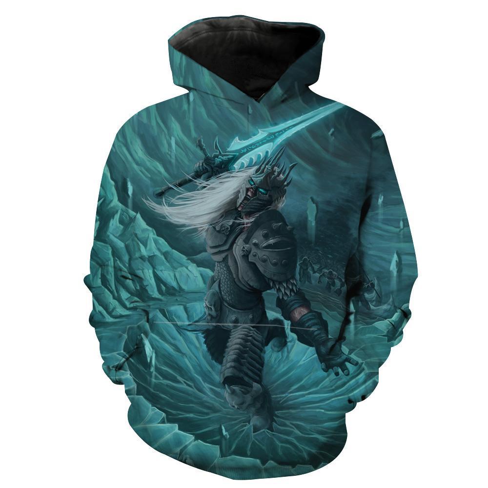 World Of Warcraft Lich King Arthas Lich King Hoodie 3D 2 World Of Warcraft Lich King Arthas Lich King Hoodie 3D