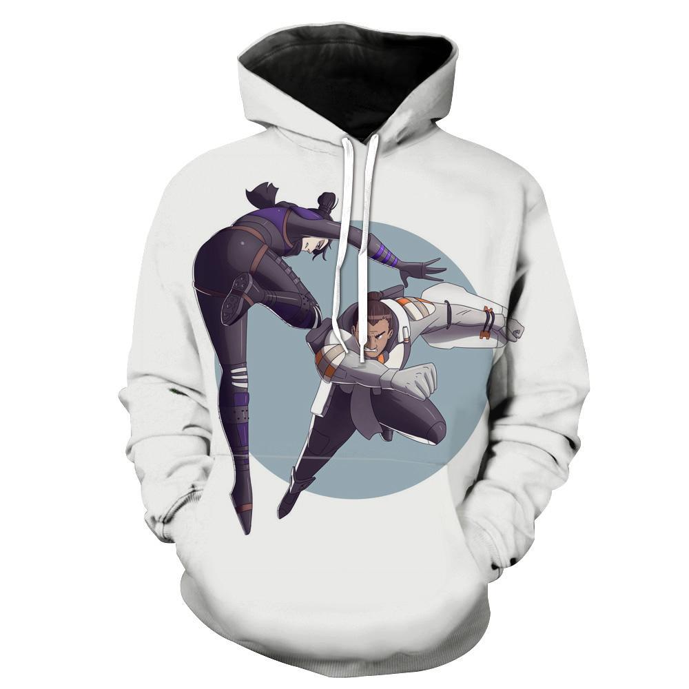 Wraith Vs Gibralter Apex Legends Apex Legends Hoodie 3D