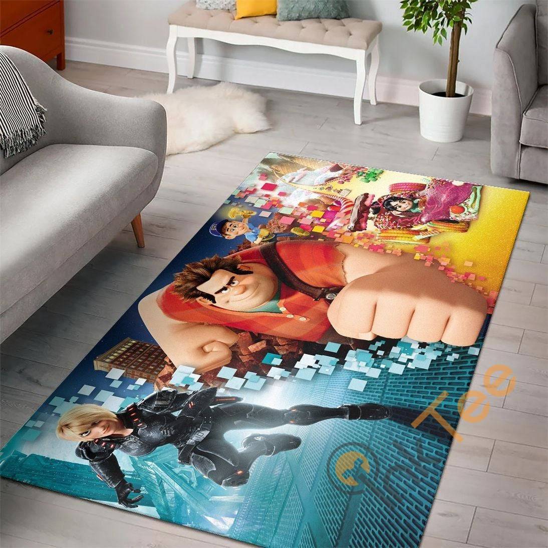 Wreck-it Ralph Disney Movies Custom Children Room Decoration Floor Decor Rug 2 Wreck-it Ralph Disney Movies Custom Children Room Decoration Floor Decor Rug