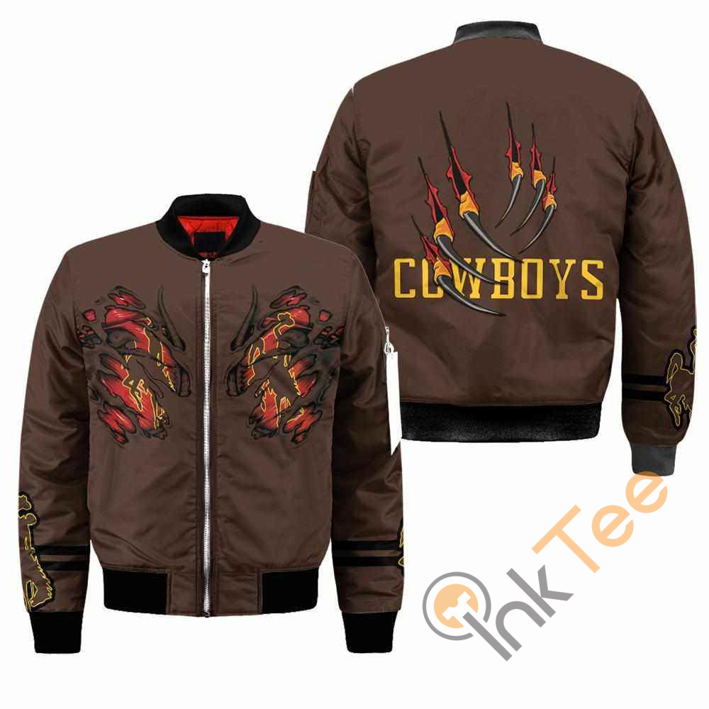 Wyoming Cowboys NCAA Claws Apparel Best Christmas Gift For Fans Bomber Jacket