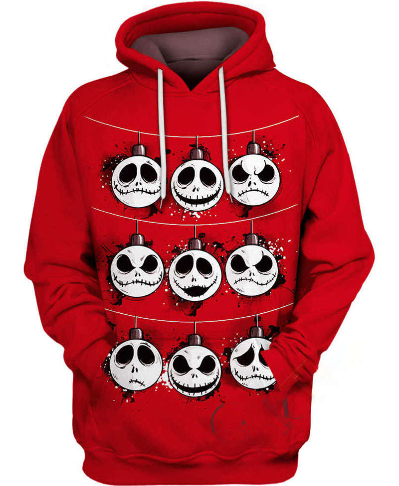 X-mas Jack Skellington Hoodie 3D 4 X-mas Jack Skellington Hoodie 3D