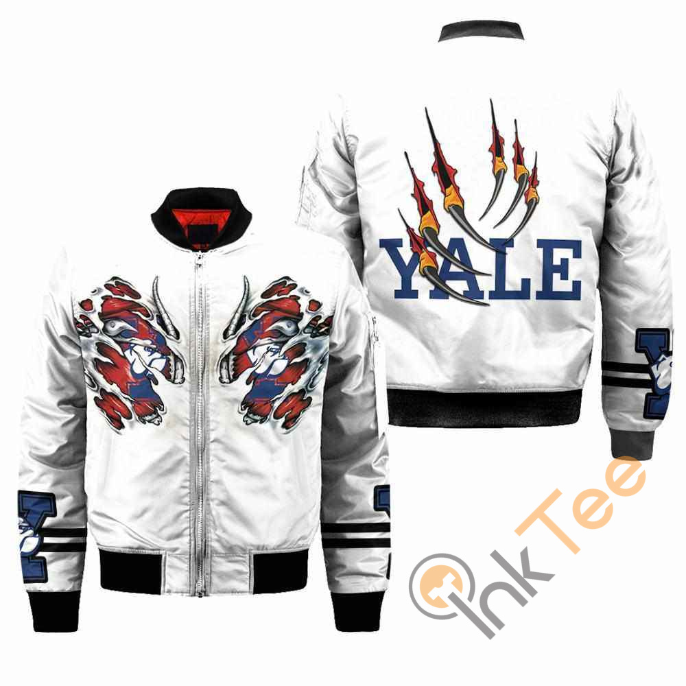 Yale Bulldogs NCAA Claws Apparel Best Christmas Gift For Fans Bomber Jacket