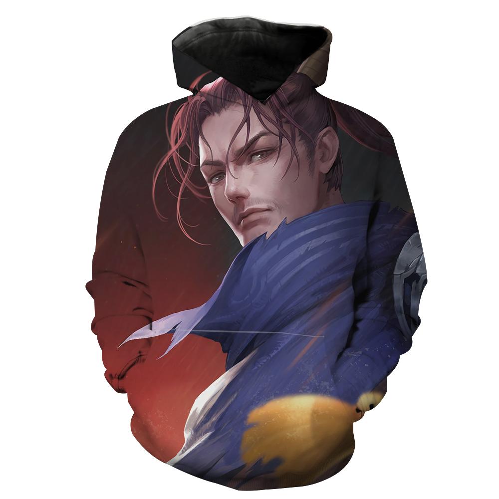 Yasuo Face League Of Legends Yasuo Hoodie 3D 3 Yasuo Face League Of Legends Yasuo Hoodie 3D