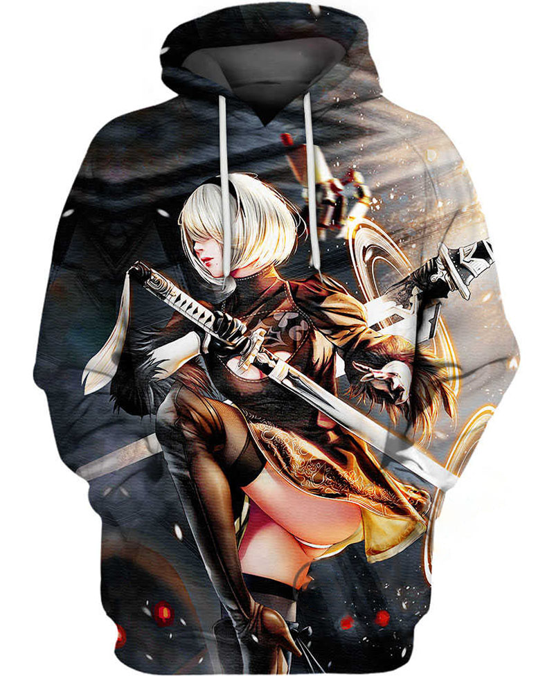 Yorha No.2 Type B Hoodie 3D 2 Yorha No.2 Type B Hoodie 3D