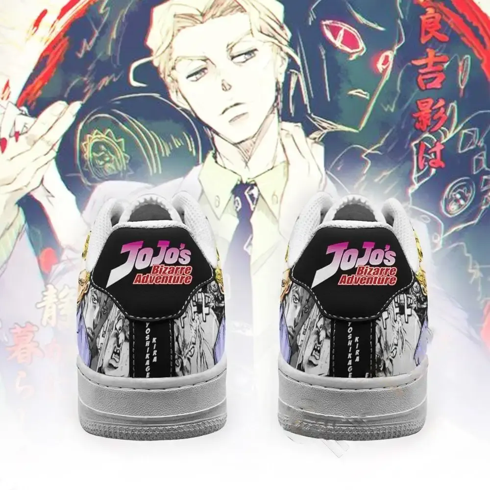 Yoshikage Kira Manga Style Jojo’s Anime Fan Gift Amazon Nike Air Force Shoes