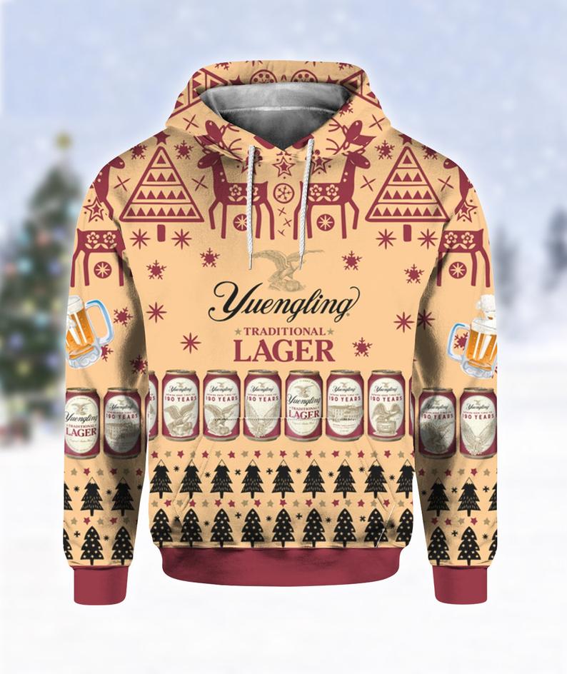 Yuengling Lager Beer Print Ugly Hoodie 3D 10 Yuengling Lager Beer Print Ugly Hoodie 3D