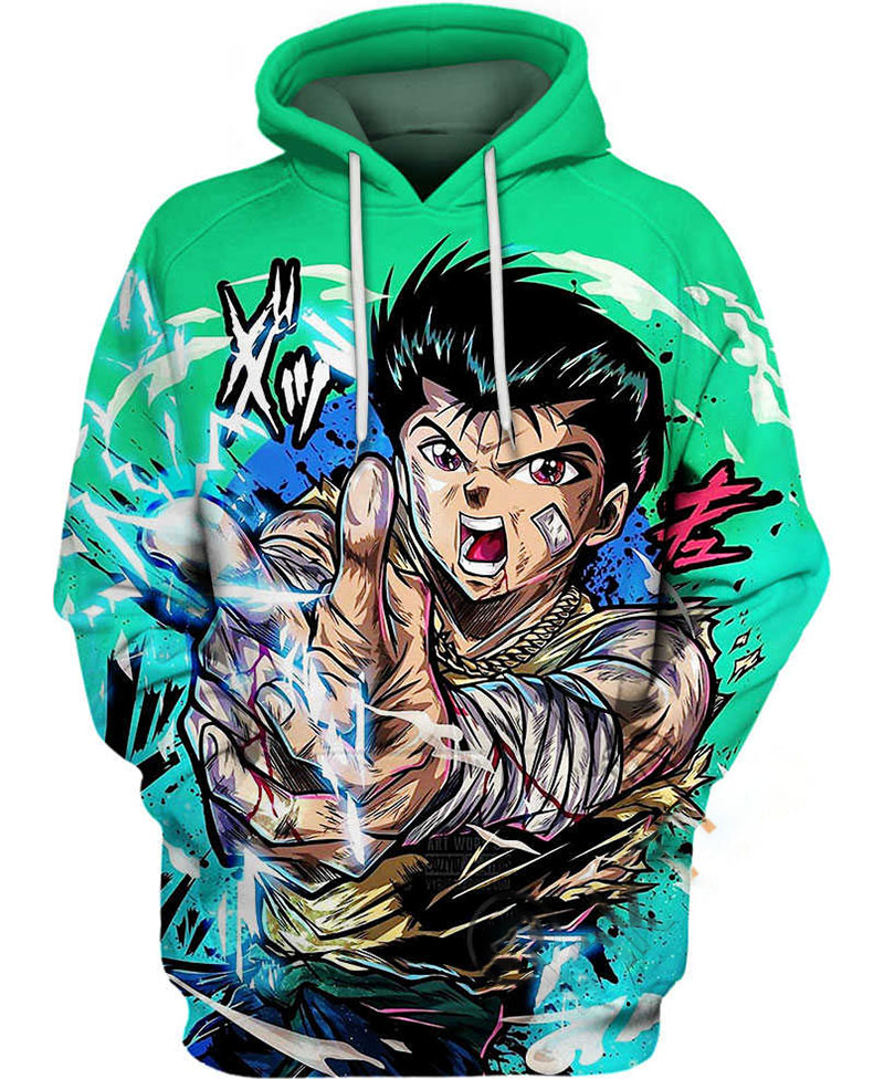 Yusuke Urameshi Hidden Power Hoodie 3D