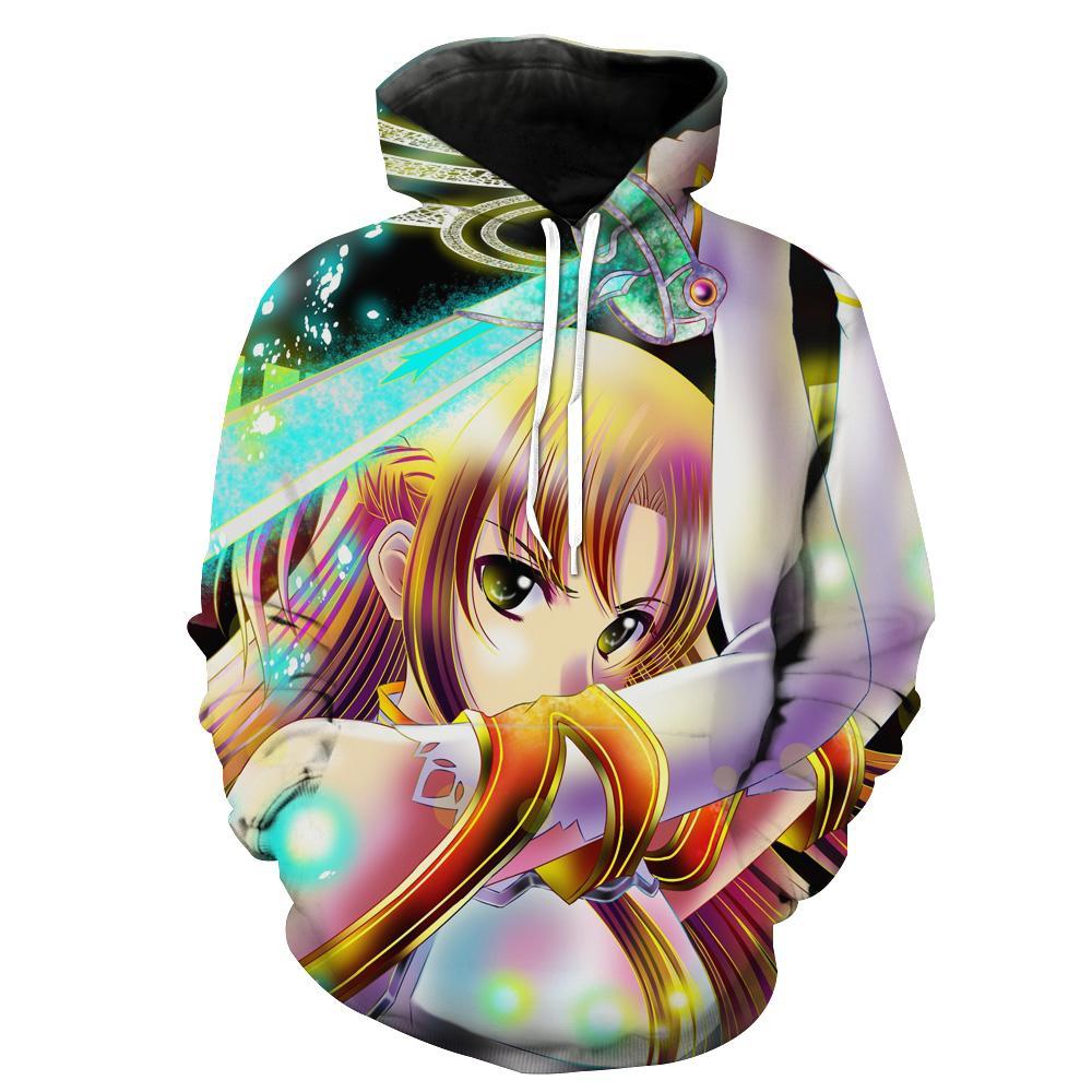 Yuuki Asuna Sword Art Onlines Anime Hoodie 3D