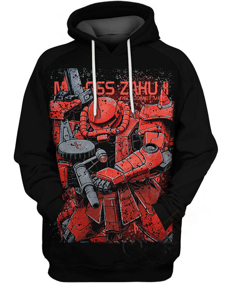Zaku Gundam Hoodie 3D