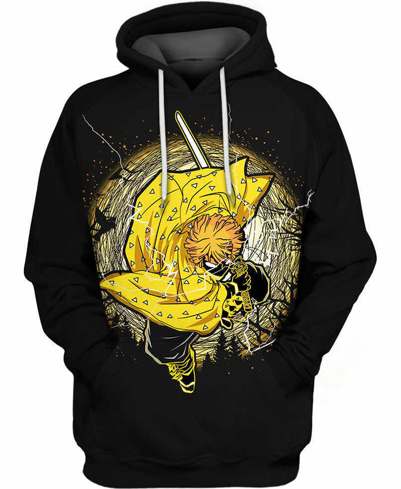 Zenitsu Breathing Sleeping Hoodie 3D 8 Zenitsu Breathing Sleeping Hoodie 3D