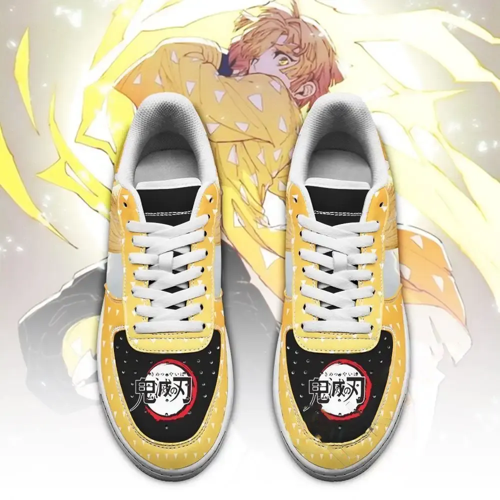 Zenitsu Demon Slayer Anime Fan Gift Idea Amazon Nike Air Force Shoes