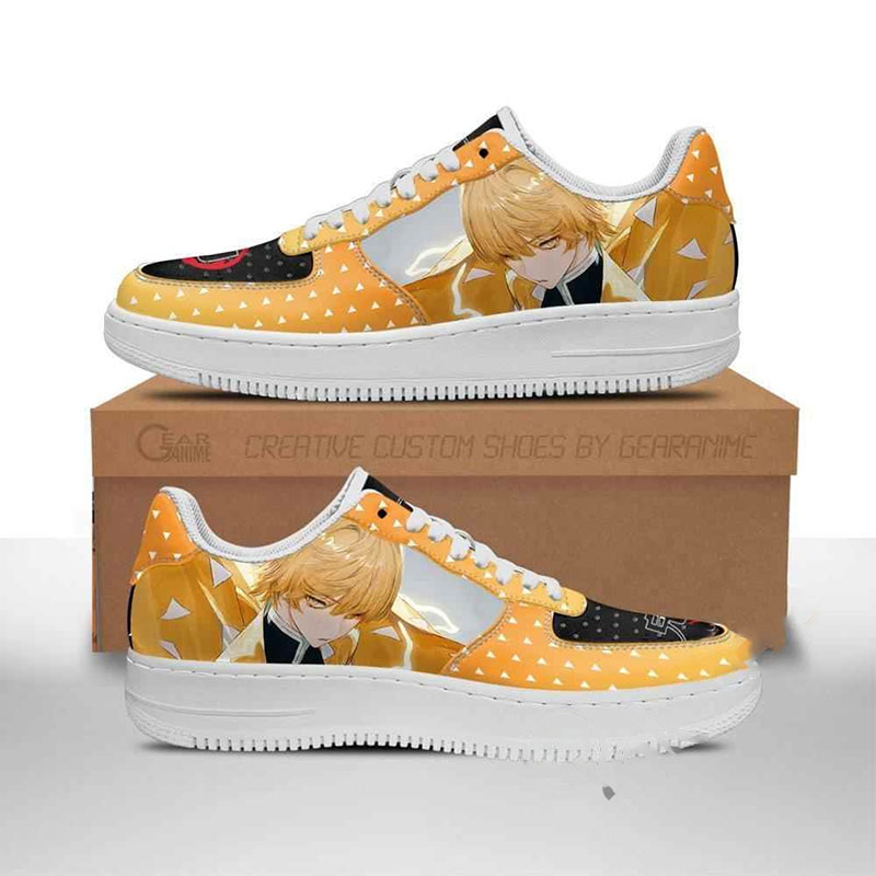 Zenitsu Demon Slayer Anime Nike Air Force Shoes