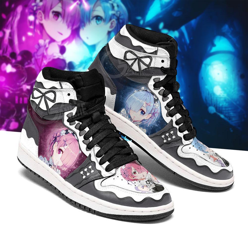 Zero Sneakers Rem Ram Starting Life In Another World Custom Air Jordan Shoes