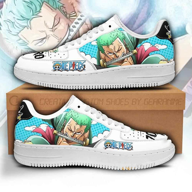 Zoro Custom One Piece Anime Nike Air Force Shoes