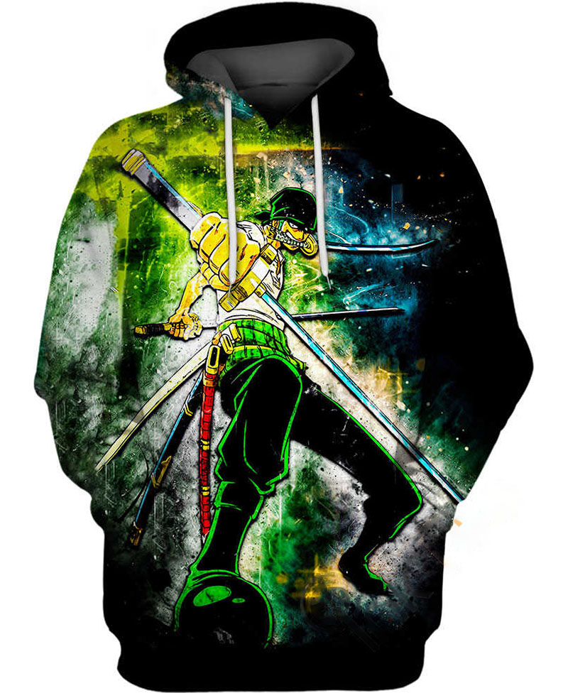 Zoro One Piece Hoodie 3D 12 Zoro One Piece Hoodie 3D