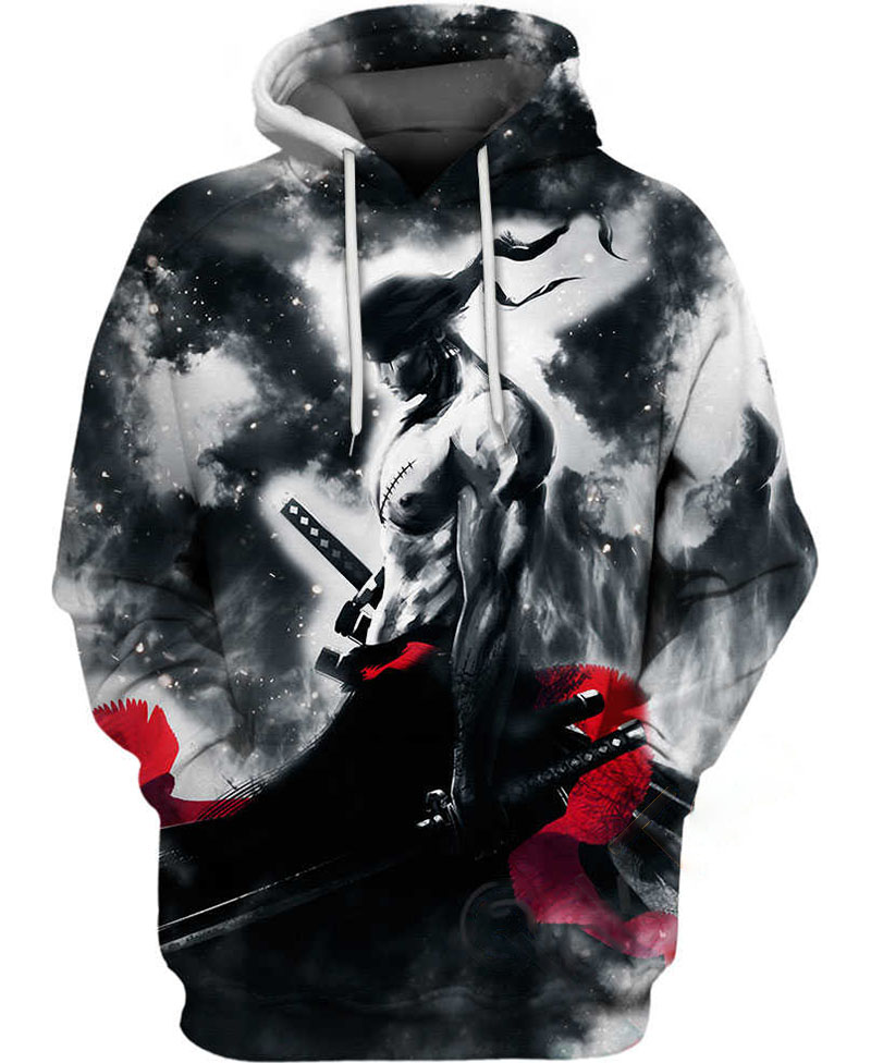 Zoro Samurai Hoodie 3D