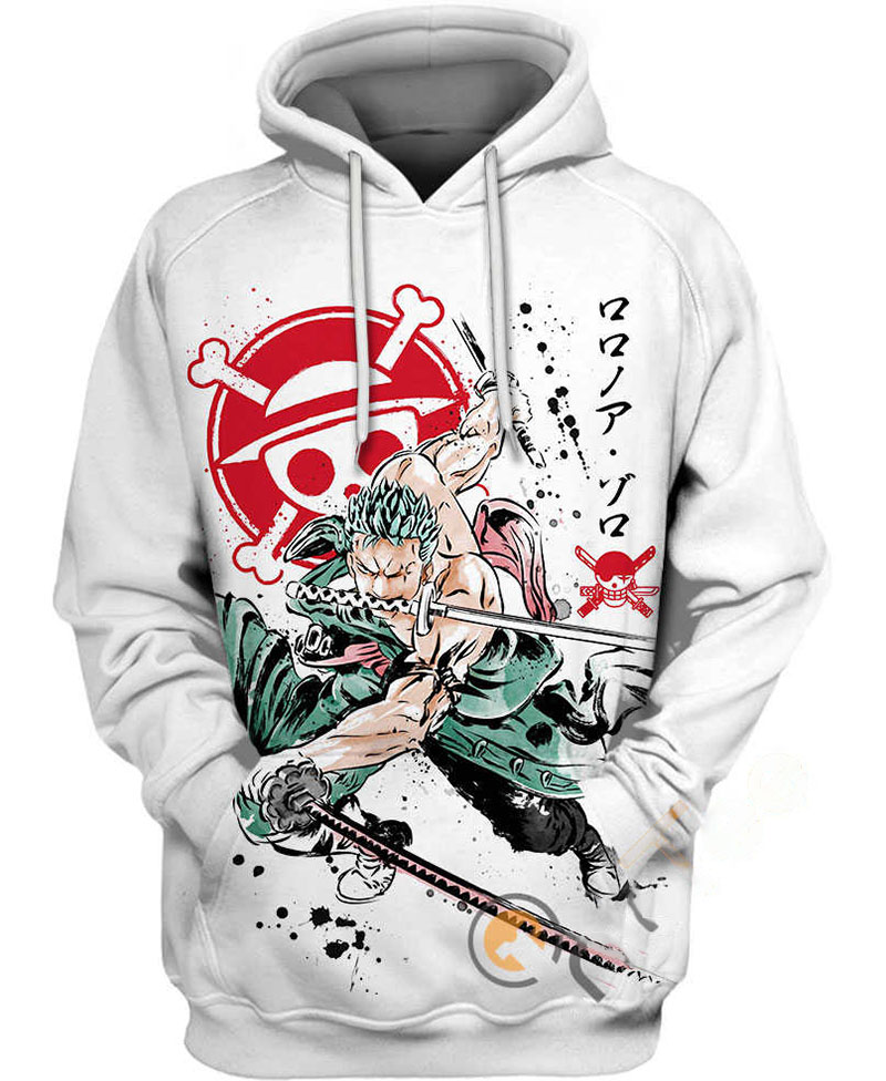 Zoro Santoryu Hoodie 3D 9 Zoro Santoryu Hoodie 3D