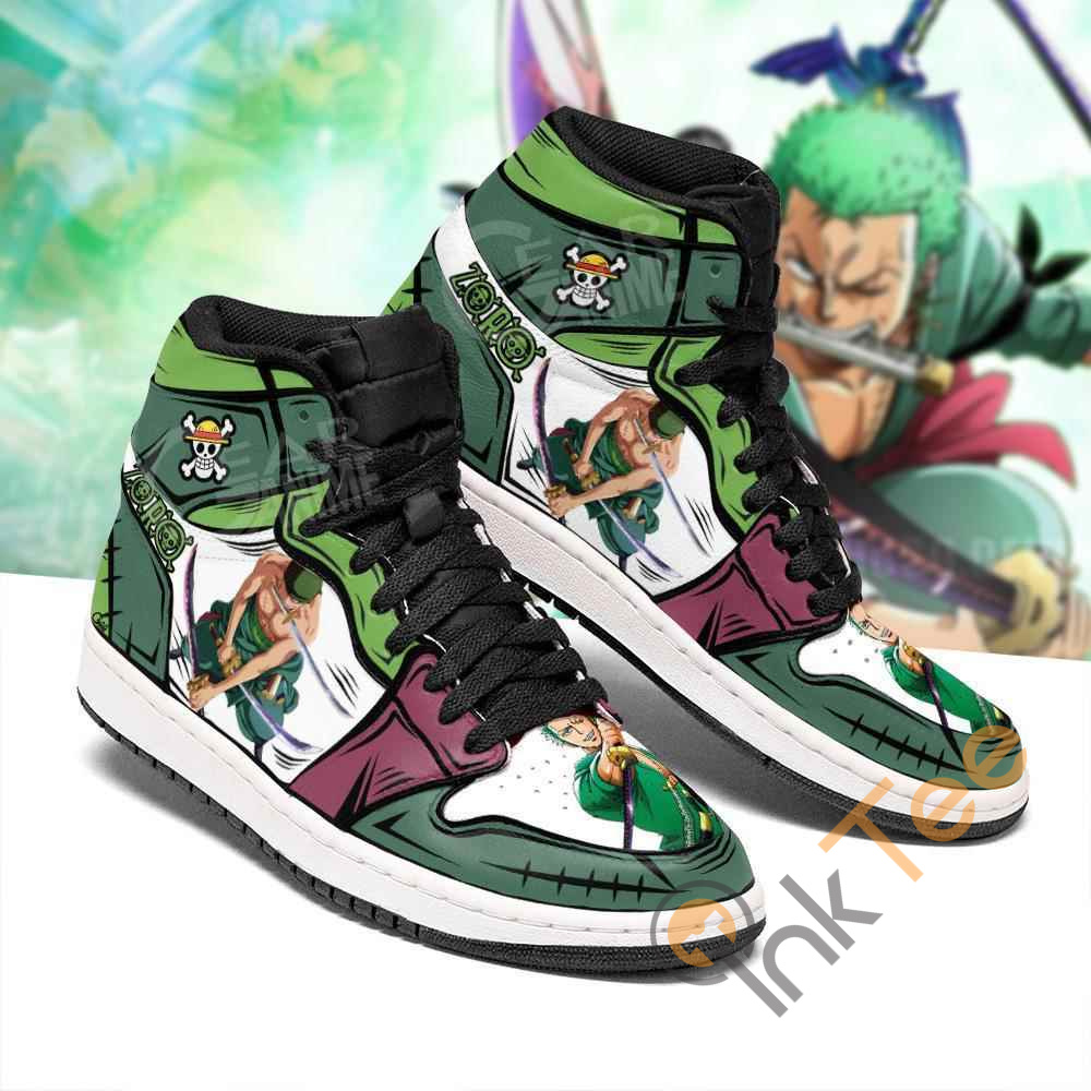 Zoro Straw Hat Priates One Piece Sneakers Anime Air Jordan Shoes